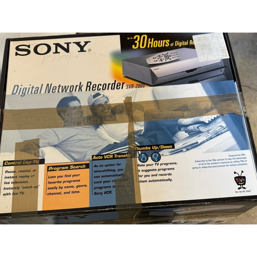 Sony SVR-2000 Digital Video Recorder TiVo 30GB - No Remote - No Power Cord